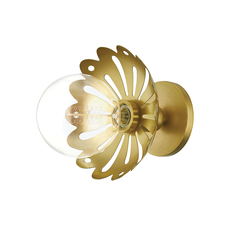 Mitzi - One Light Wall Sconce - Alyssa - Aged Brass- Union Lighting Luminaires Decor