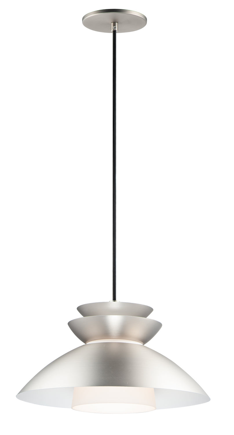 Maxim - One Light Pendant - Nordic - Brushed Platinum- Union Lighting Luminaires Decor