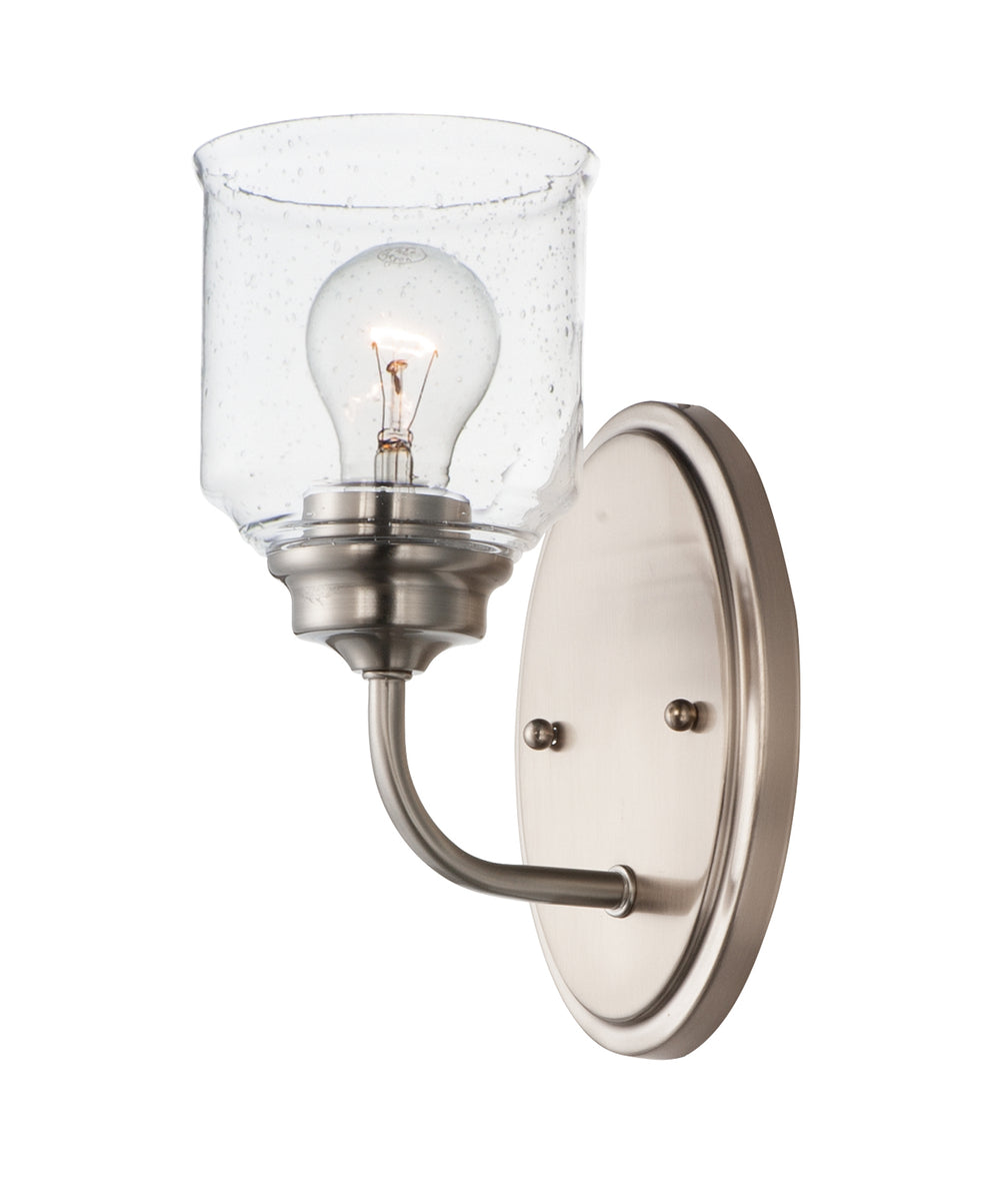 Maxim - One Light Wall Sconce - Acadia - Satin Nickel- Union Lighting Luminaires Decor