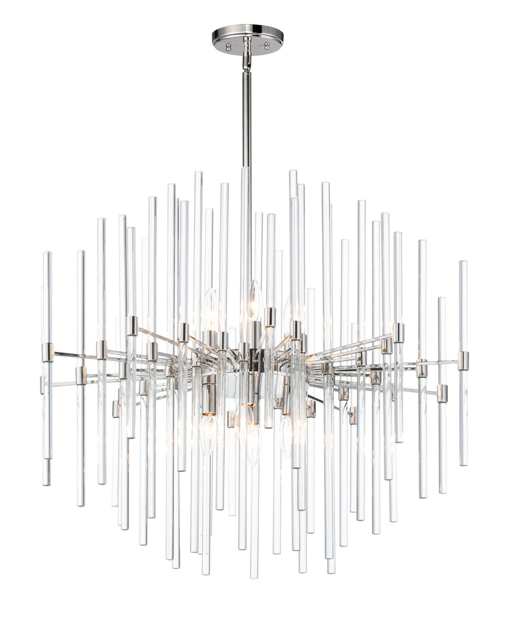 Maxim - Eight Light Pendant - Divine - Polished Nickel- Union Lighting Luminaires Decor