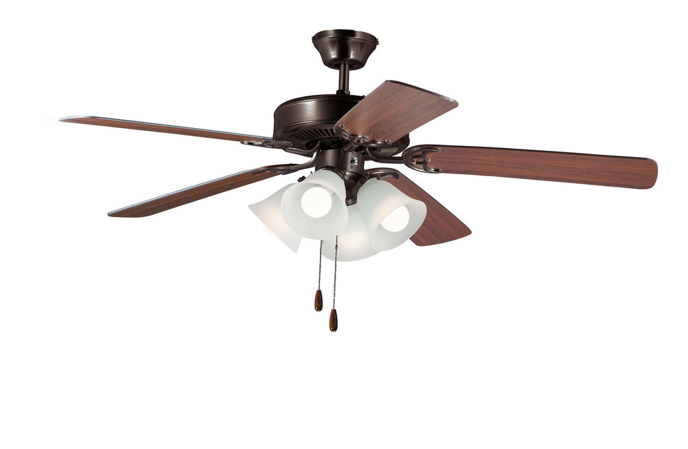 Maxim - 52" Ceiling Fan - Basic-Max - Oil Rubbed Bronze / Walnut / Pecan- Union Lighting Luminaires Decor