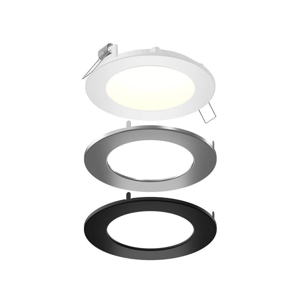 Dals - LED Recessed Panel Light with Multi Trim - Mystique - White,SN, Black,Gold- Union Lighting Luminaires Decor