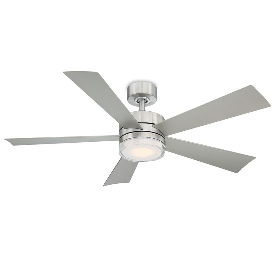 Modern Forms Fans Canada - 52"Ceiling Fan - Wynd - Stainless Steel- Union Lighting Luminaires Decor