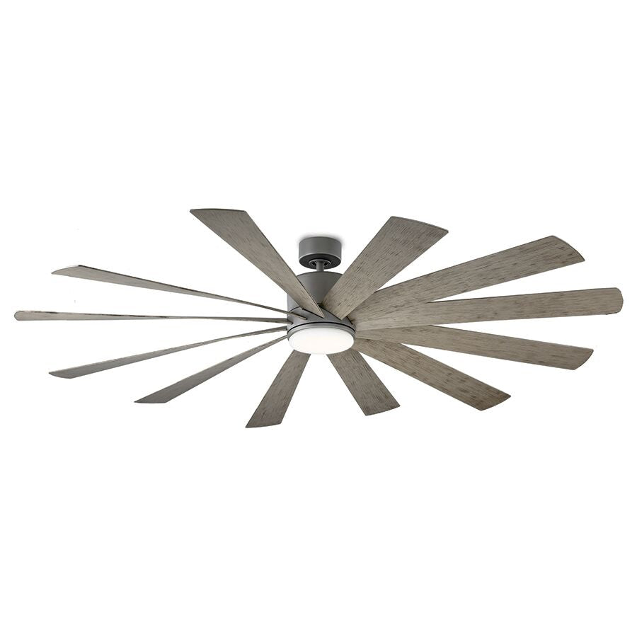 Modern Forms Fans Canada - 80"Ceiling Fan - Windflower - Graphite/Weathered Gray- Union Lighting Luminaires Decor
