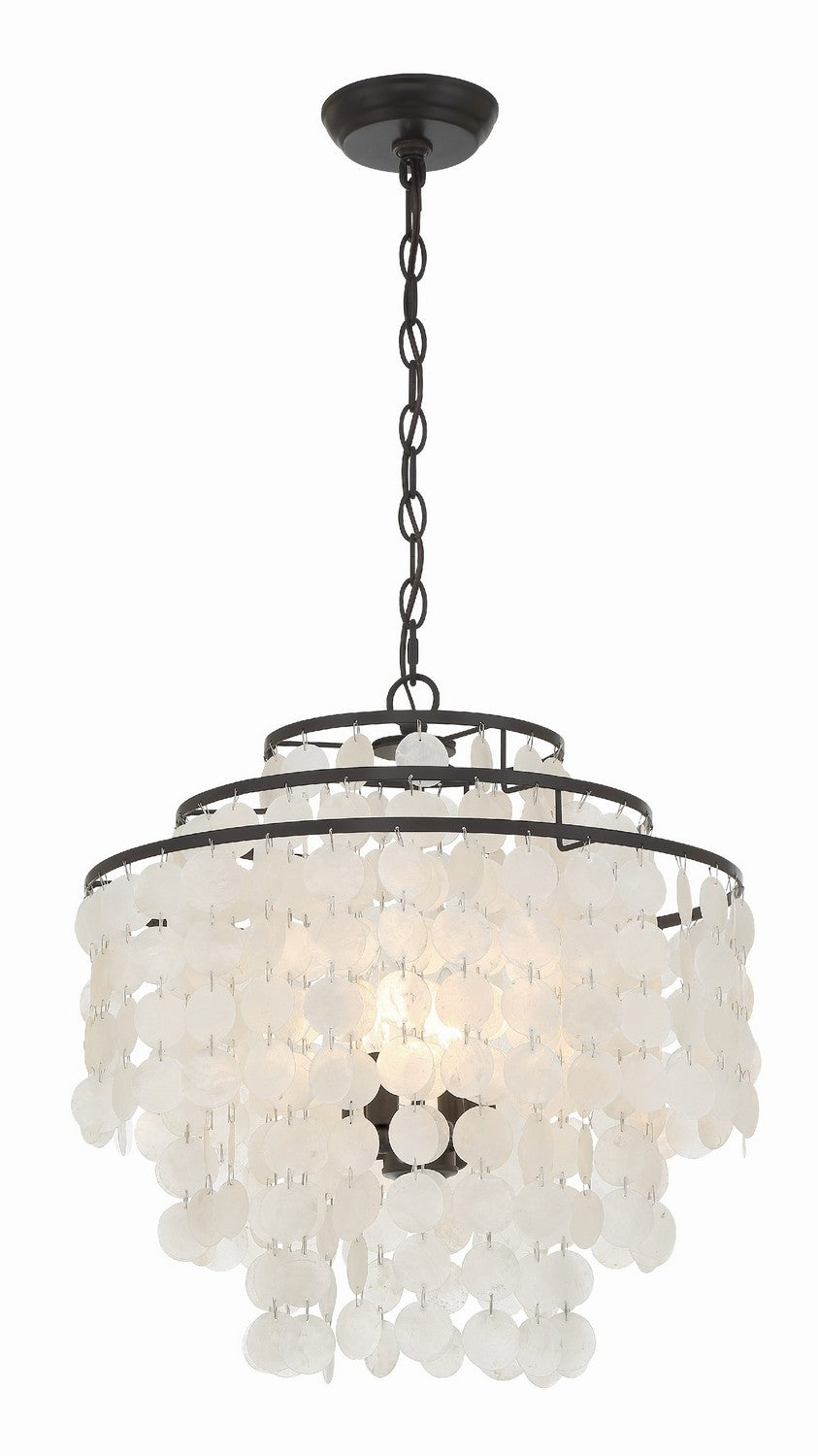Crystorama - Four Light Chandelier - Brielle - Dark Bronze- Union Lighting Luminaires Decor
