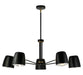 Matteo Canada - Five Light Chandelier - Luca - Black- Union Lighting Luminaires Decor