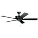 Kichler Canada - 52"Ceiling Fan - Basics Pro Patio - Satin Black- Union Lighting Luminaires Decor