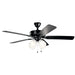 Kichler Canada - 52"Ceiling Fan - Basics Pro Premier - Satin Black- Union Lighting Luminaires Decor