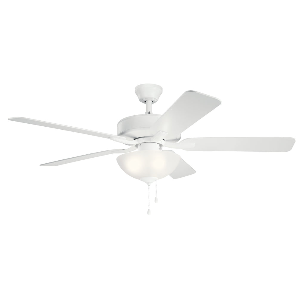 Kichler Canada - 52"Ceiling Fan - Basics Pro Select - Matte White- Union Lighting Luminaires Decor