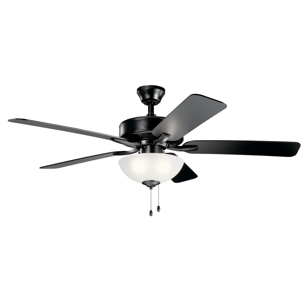 Kichler Canada - 52"Ceiling Fan - Basics Pro Select - Satin Black- Union Lighting Luminaires Decor
