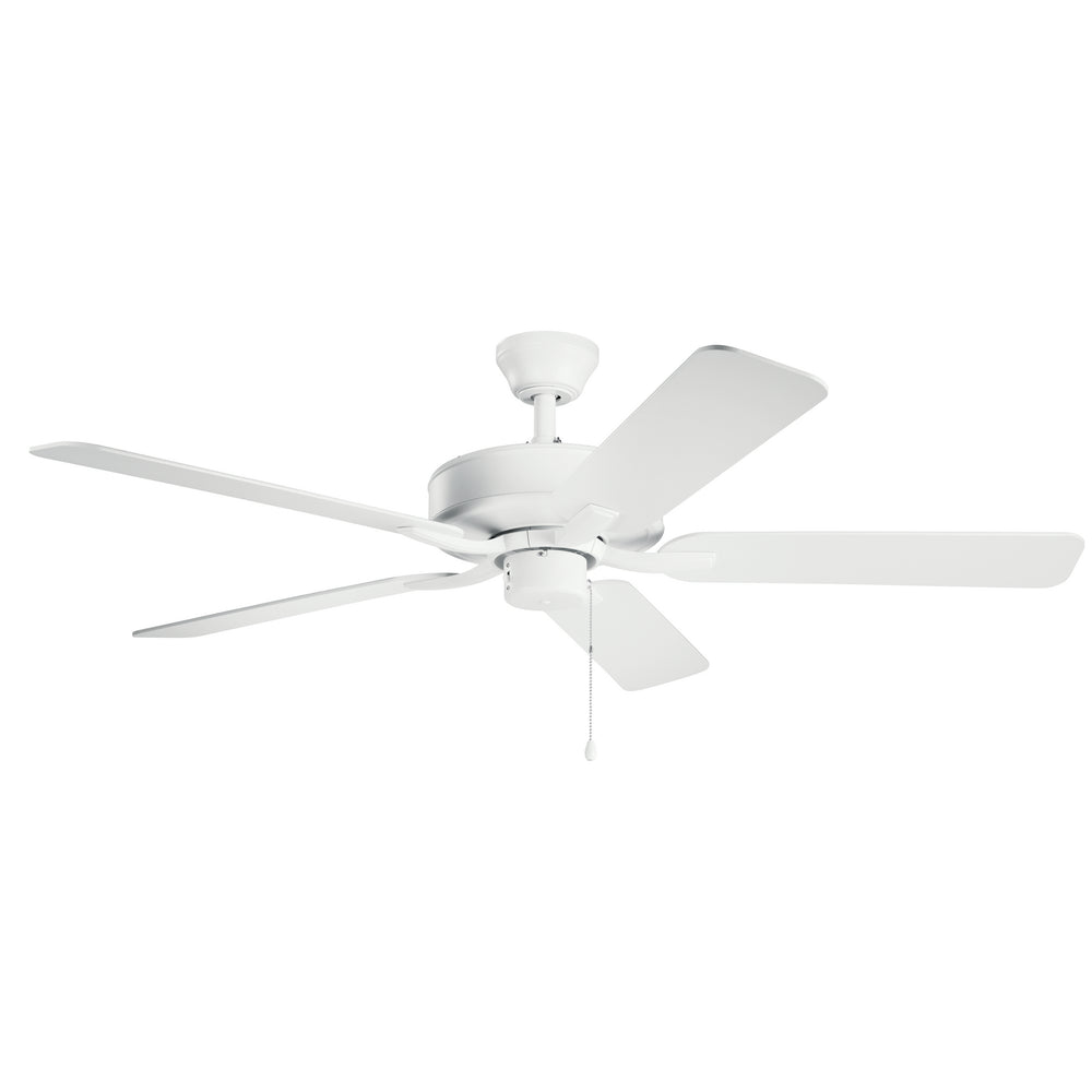 Kichler Canada - 52"Ceiling Fan - Basics Pro - Matte White- Union Lighting Luminaires Decor