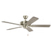Kichler Canada - 52"Ceiling Fan - Basics Pro - Brushed Nickel- Union Lighting Luminaires Decor
