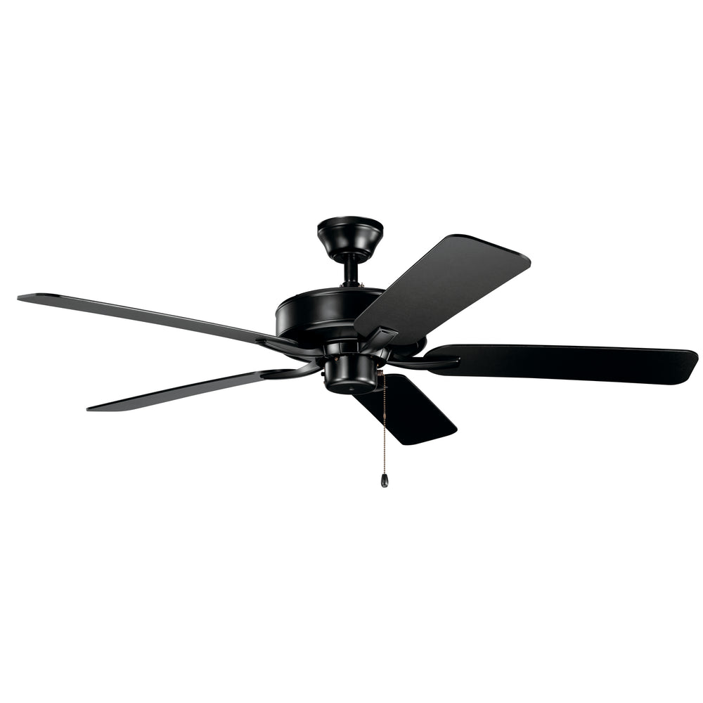 Kichler Canada - 52"Ceiling Fan - Basics Pro - Satin Black- Union Lighting Luminaires Decor