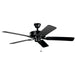 Kichler Canada - 52"Ceiling Fan - Basics Pro - Satin Black- Union Lighting Luminaires Decor