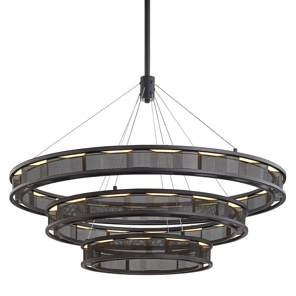 Troy Lighting Canada - LED Chandelier - Fuze - Soft Off Black- Union Lighting Luminaires Decor