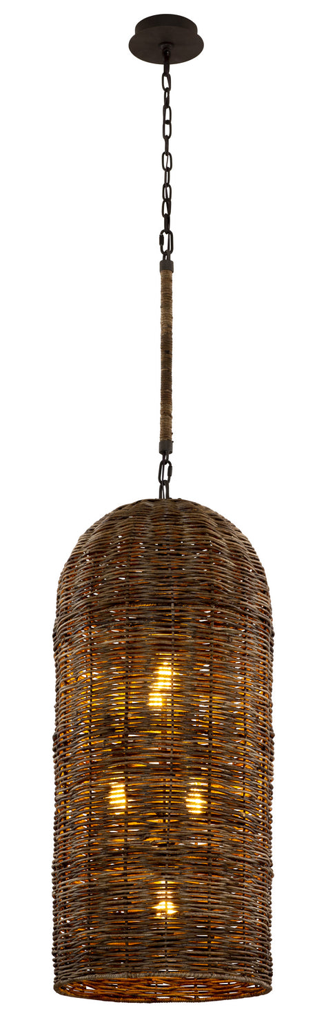 Troy Lighting Canada - Five Light Pendant - Huxley - Textured Bronze- Union Lighting Luminaires Decor