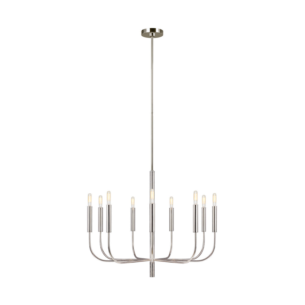 Visual Comfort Studio Canada - Nine Light Chandelier - Brianna - Polished Nickel- Union Lighting Luminaires Decor