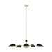 Visual Comfort Studio Canada - Five Light Chandelier - Jane - Midnight Black- Union Lighting Luminaires Decor
