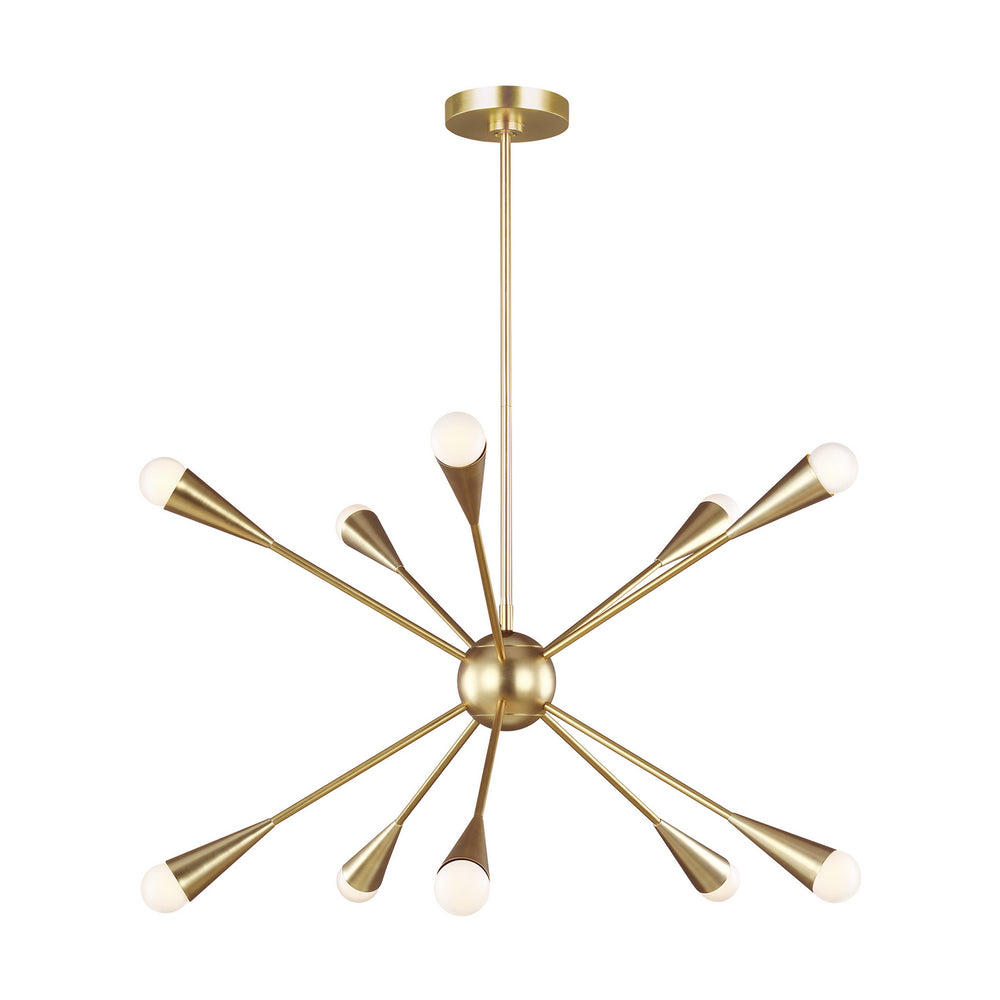 Visual Comfort Studio Canada - Ten Light Chandelier - Jax - Burnished Brass- Union Lighting Luminaires Decor