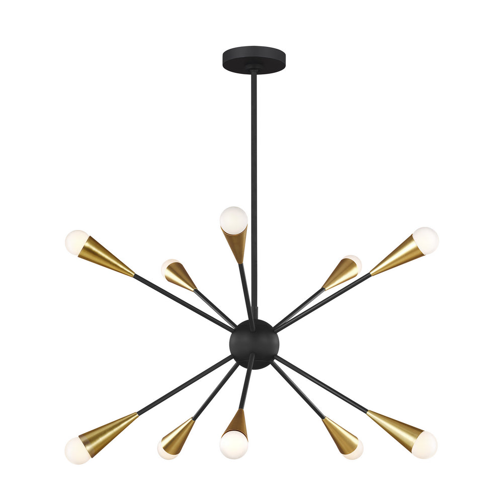 Visual Comfort Studio Canada - Ten Light Chandelier - Jax - Midnight Black- Union Lighting Luminaires Decor