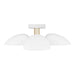 Visual Comfort Studio Canada - Three Light Flush Mount - Jane - Matte White- Union Lighting Luminaires Decor