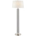 Ralph Lauren Canada - Two Light Floor Lamp - Cody - Polished Nickel and Chocolate Leather- Union Lighting Luminaires Decor