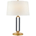 Ralph Lauren Canada - One Light Table Lamp - Cody - Natural Brass and Navy Leather- Union Lighting Luminaires Decor