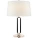 Ralph Lauren Canada - One Light Table Lamp - Cody - Polished Nickel and Chocolate Leather- Union Lighting Luminaires Decor