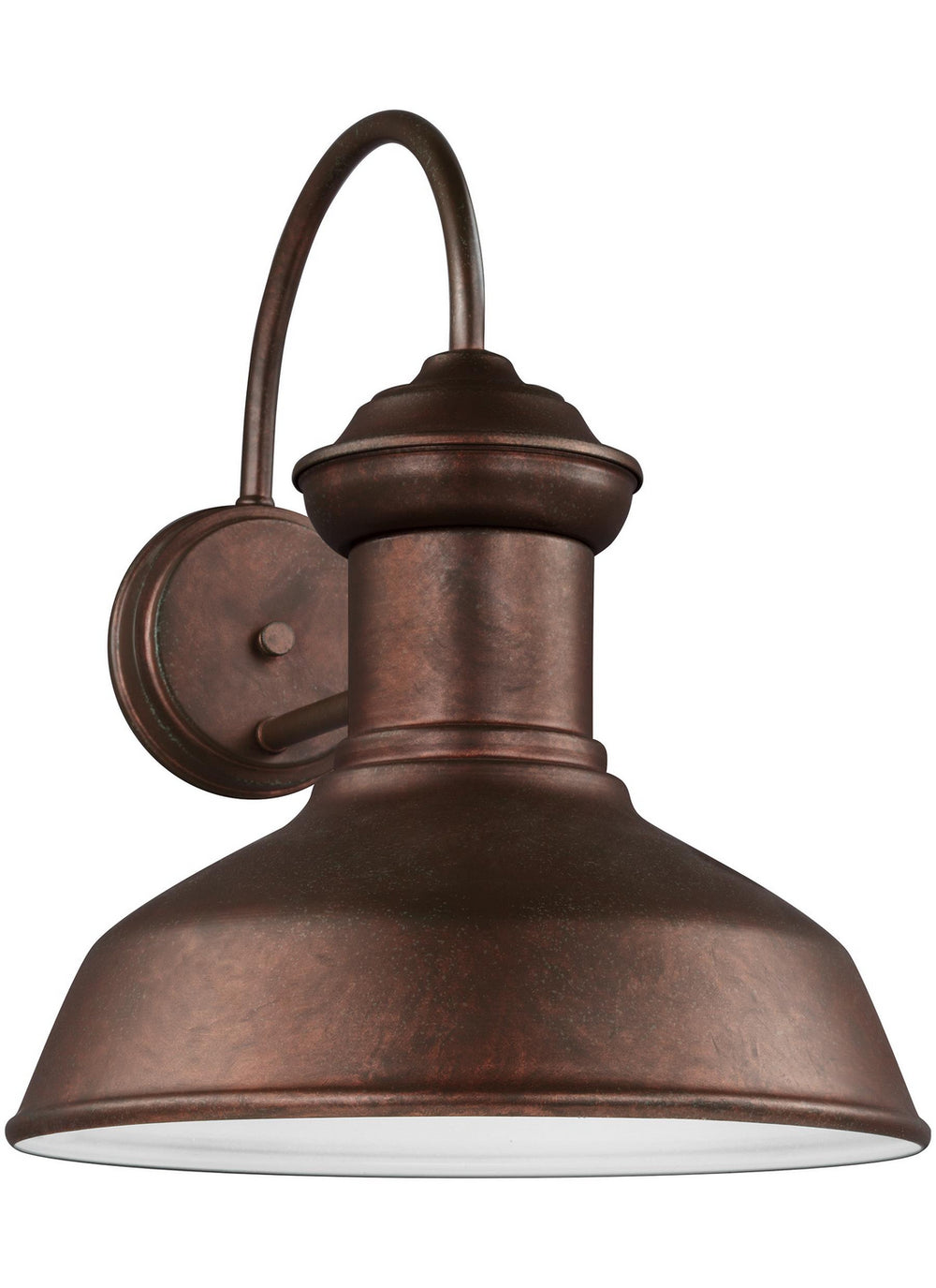Generation Lighting Canada - One Light Outdoor Wall Lantern - Fredricksburg - Weathered Copper- Union Lighting Luminaires Decor