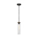 Visual Comfort Studio Canada - One Light Pendant - Angelo - Distressed Weathered Oak / Slate Grey Metal- Union Lighting Luminaires Decor