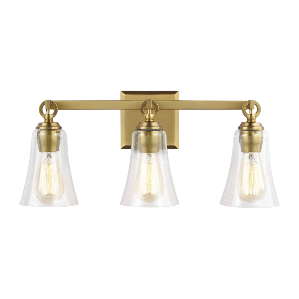 Visual Comfort Studio Canada - Three Light Vanity - Monterro - Burnished Brass- Union Lighting Luminaires Decor