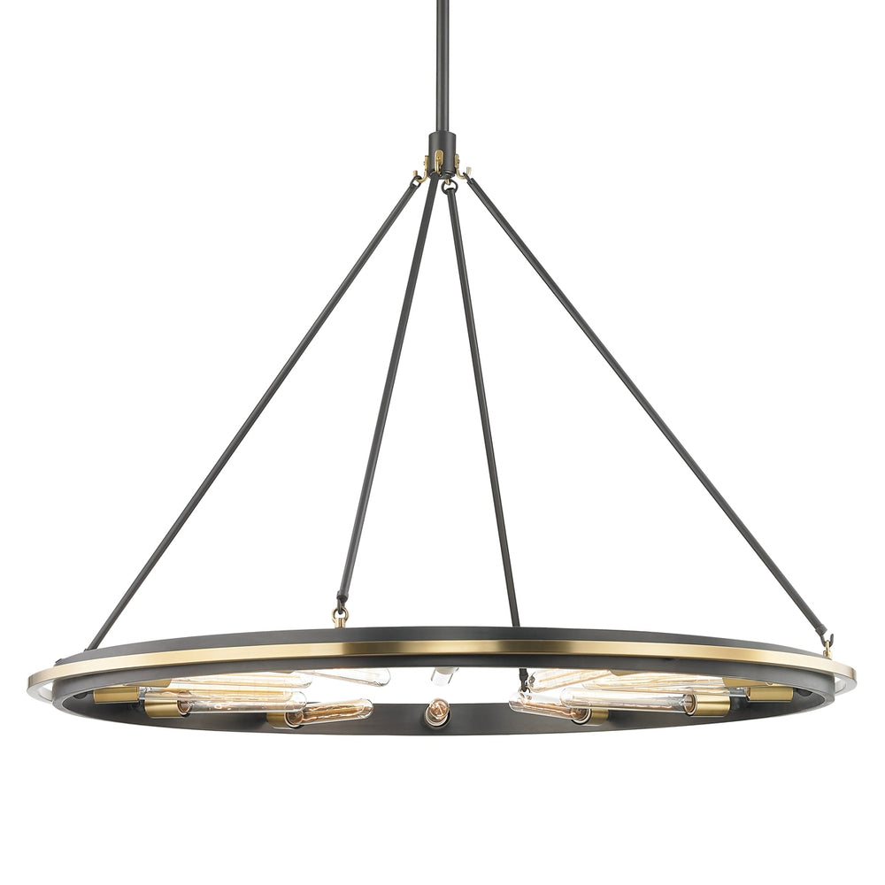 Hudson Valley Canada - 12 Light Chandelier - Chambers - Aged Brass/Old Bronze- Union Lighting Luminaires Decor