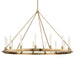 Hudson Valley Canada - 15 Light Chandelier - Chambers - Aged Brass- Union Lighting Luminaires Decor