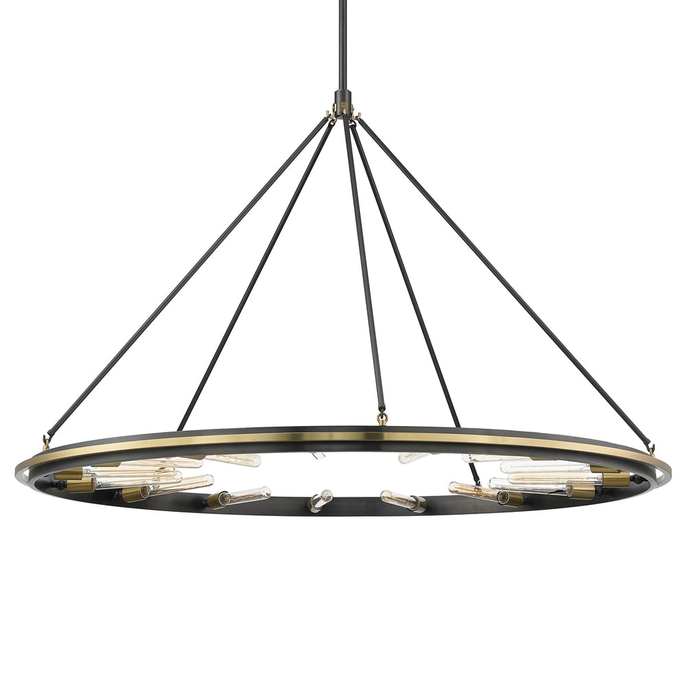 Hudson Valley Canada - 15 Light Chandelier - Chambers - Aged Brass/Old Bronze- Union Lighting Luminaires Decor