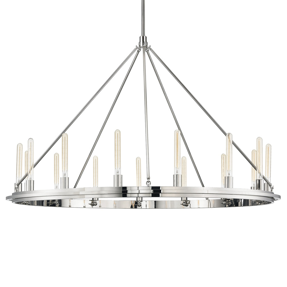 Hudson Valley Canada - 15 Light Chandelier - Chambers - Polished Nickel- Union Lighting Luminaires Decor