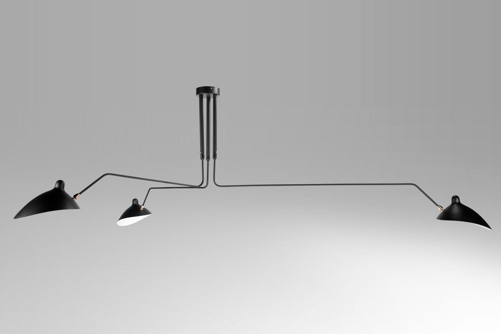 Bethel International Canada - Three Light Flush Mount - Black- Union Lighting Luminaires Decor