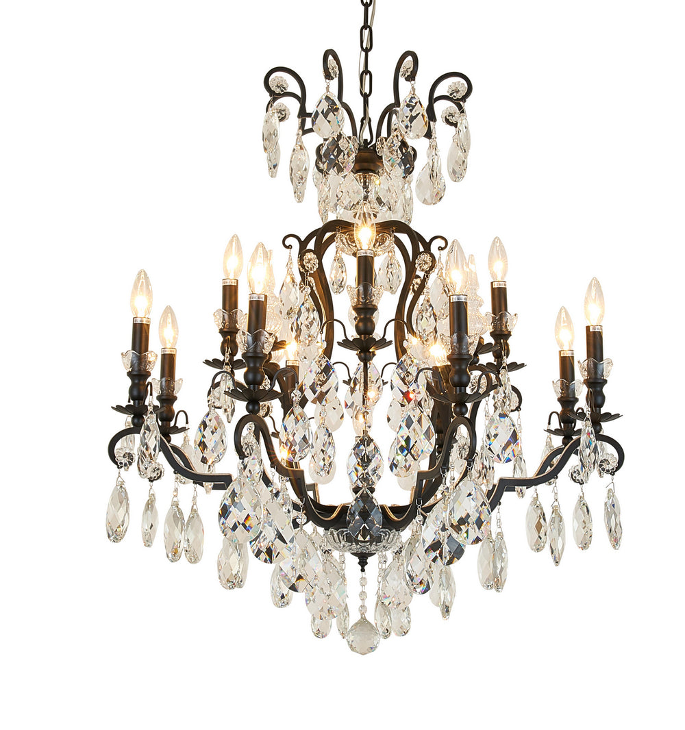 Bethel International Canada - 13 Light Chandelier - Black- Union Lighting Luminaires Decor