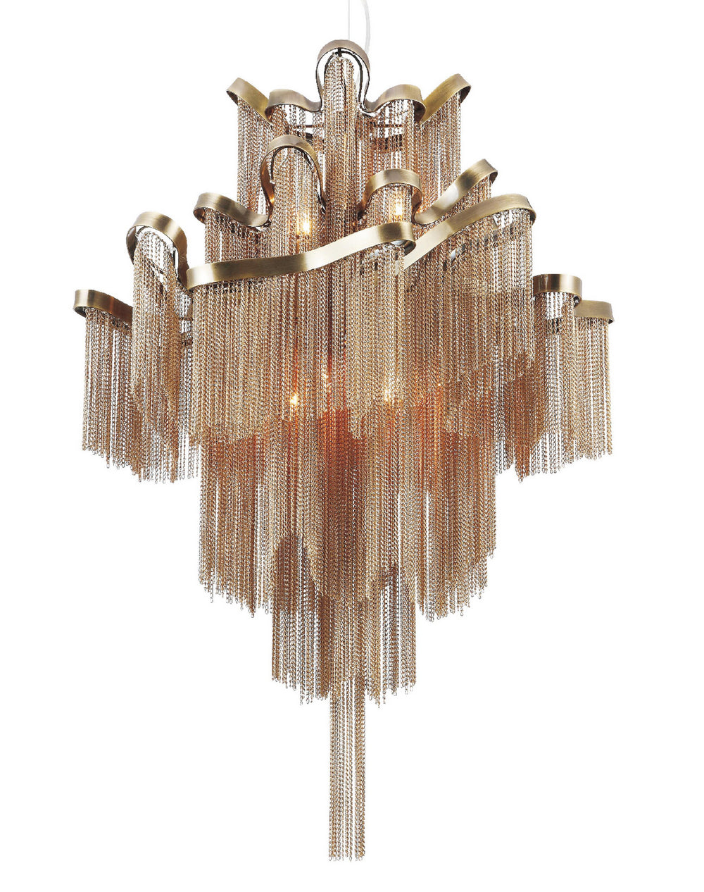Bethel International Canada - Eight Light Chandelier - Bronze- Union Lighting Luminaires Decor