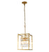 Bethel International Canada - Four Light Chandelier - Antique Brass- Union Lighting Luminaires Decor