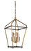 Bethel International Canada - Eight Light Chandelier - Antique Brass & Grey- Union Lighting Luminaires Decor