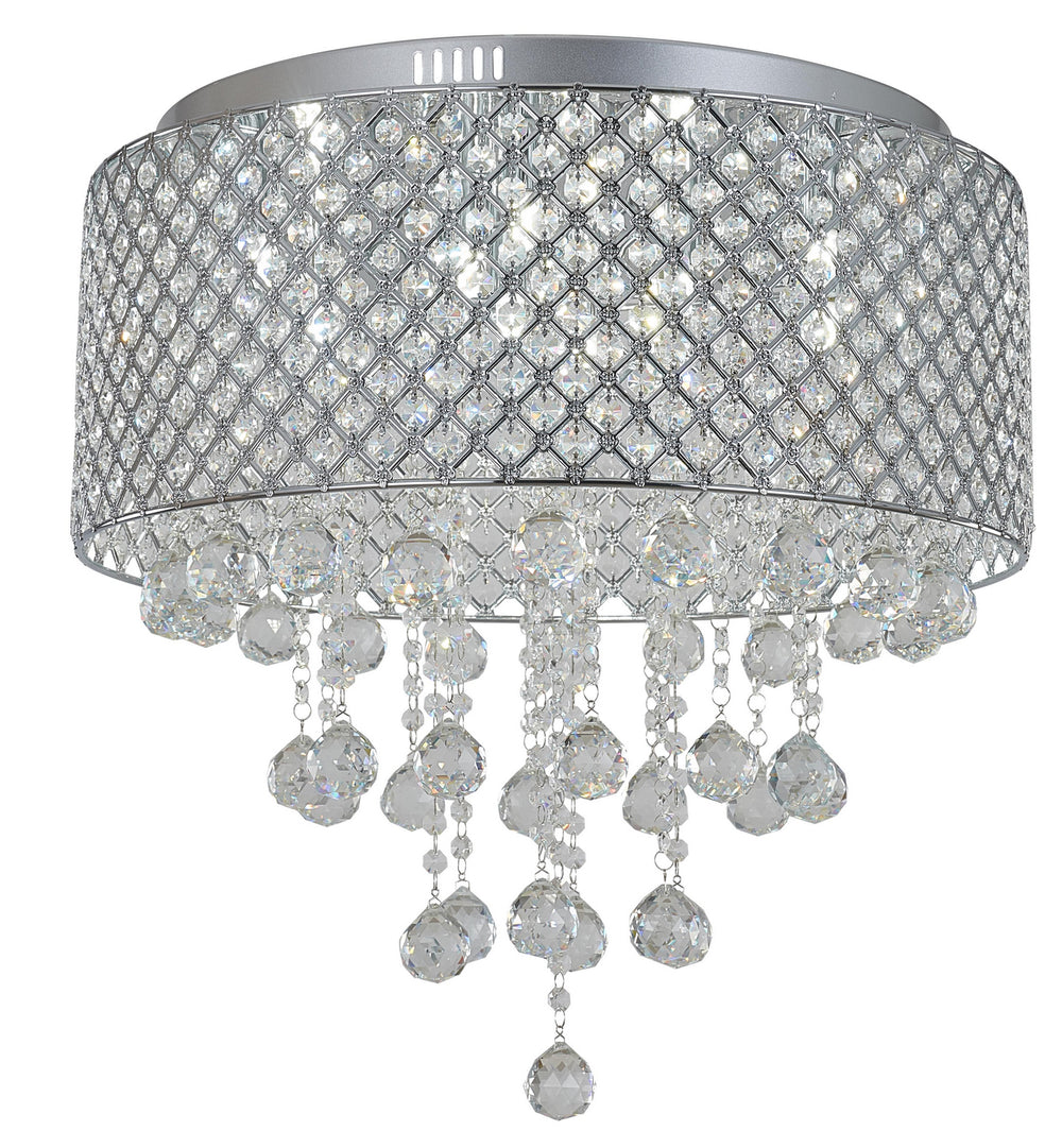 Bethel International Canada - Nine Light Flush Mount - Chrome- Union Lighting Luminaires Decor