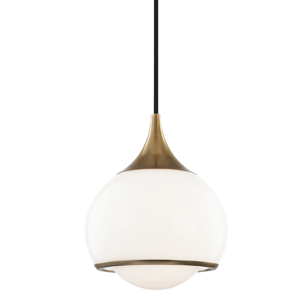 Mitzi Canada - One Light Pendant - Reese - Aged Brass- Union Lighting Luminaires Decor