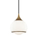 Mitzi Canada - One Light Pendant - Reese - Aged Brass- Union Lighting Luminaires Decor