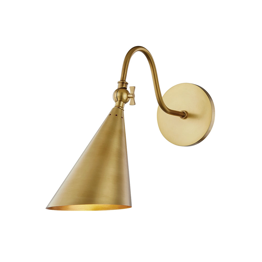 Mitzi Canada - One Light Wall Sconce - Lupe - Aged Brass- Union Lighting Luminaires Decor