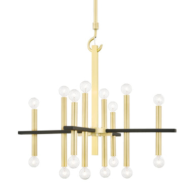 Mitzi Canada - 16 Light Chandelier - Colette - Aged Brass/Black- Union Lighting Luminaires Decor