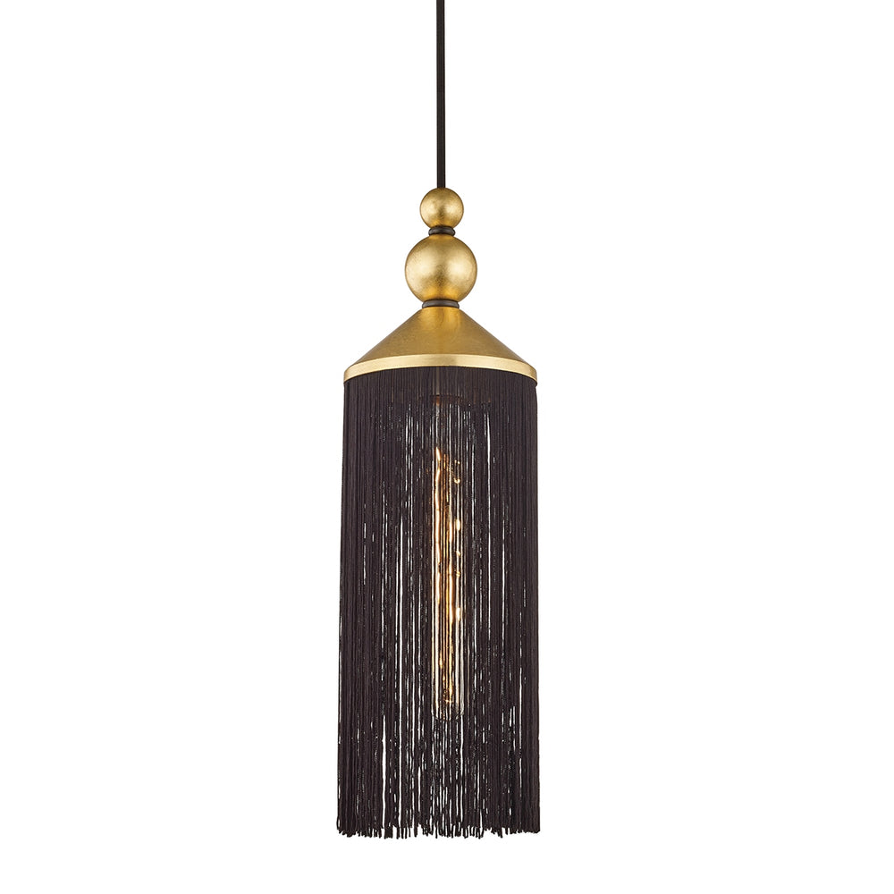 Mitzi Canada - One Light Pendant - Scarlett - Gold Leaf/Black- Union Lighting Luminaires Decor