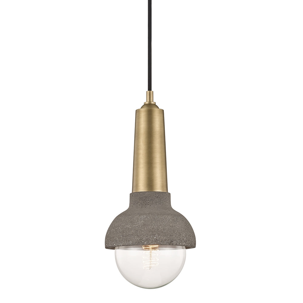 Mitzi Canada - One Light Pendant - Macy - Aged Brass- Union Lighting Luminaires Decor