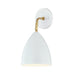 Mitzi - One Light Wall Sconce - Gia - Aged Brass/Soft Off White- Union Lighting Luminaires Decor