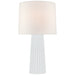 Visual Comfort Signature Canada - One Light Table Lamp - Danube - White Glass- Union Lighting Luminaires Decor