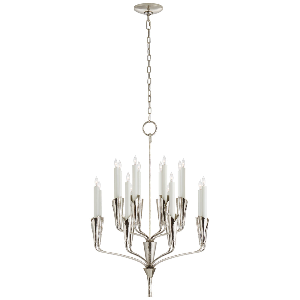 Visual Comfort Signature Canada - 16 Light Chandelier - Aiden - Polished Nickel- Union Lighting Luminaires Decor